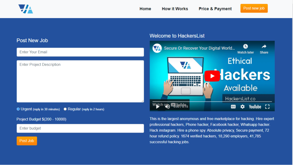 HL Landing Page