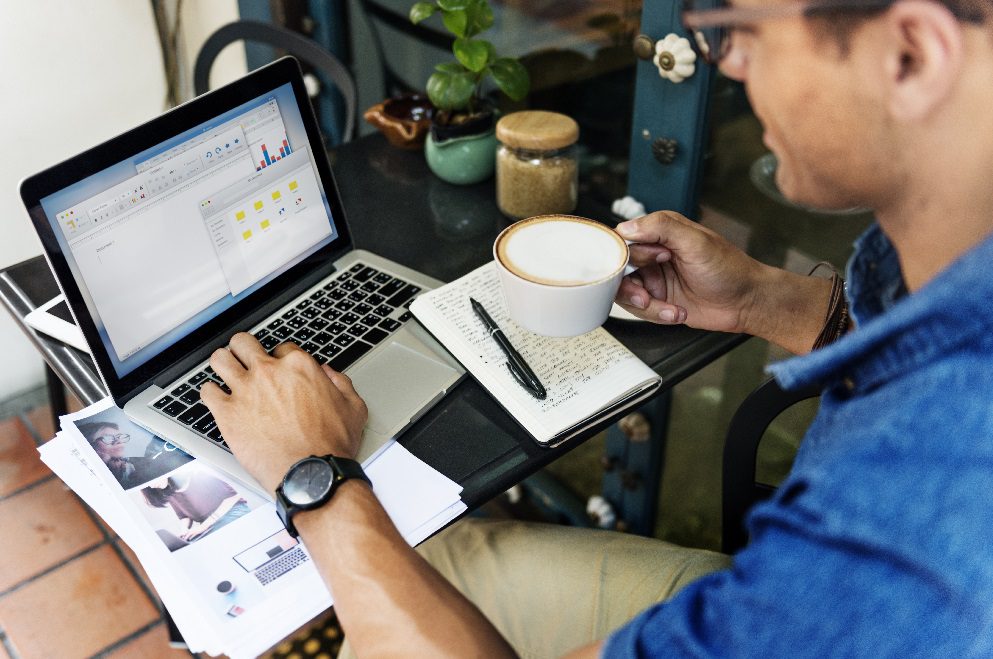 Man working with meta ads